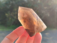 Polished Mixed Quartz Crystals with a Specular Hematite Inclusion Quartz x 6 from Madagascar