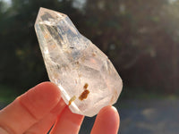 Polished Mixed Quartz Crystals with a Specular Hematite Inclusion Quartz x 6 from Madagascar