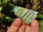 Polished On One Side Labradorite Plates x 35 From Tulear, Madagascar - Toprock Gemstones and Minerals 