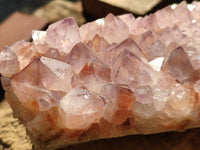 Natural Cactus Flower Amethyst Spirit Quartz Cluster x 1 From South Africa - Toprock Gemstones and Minerals 