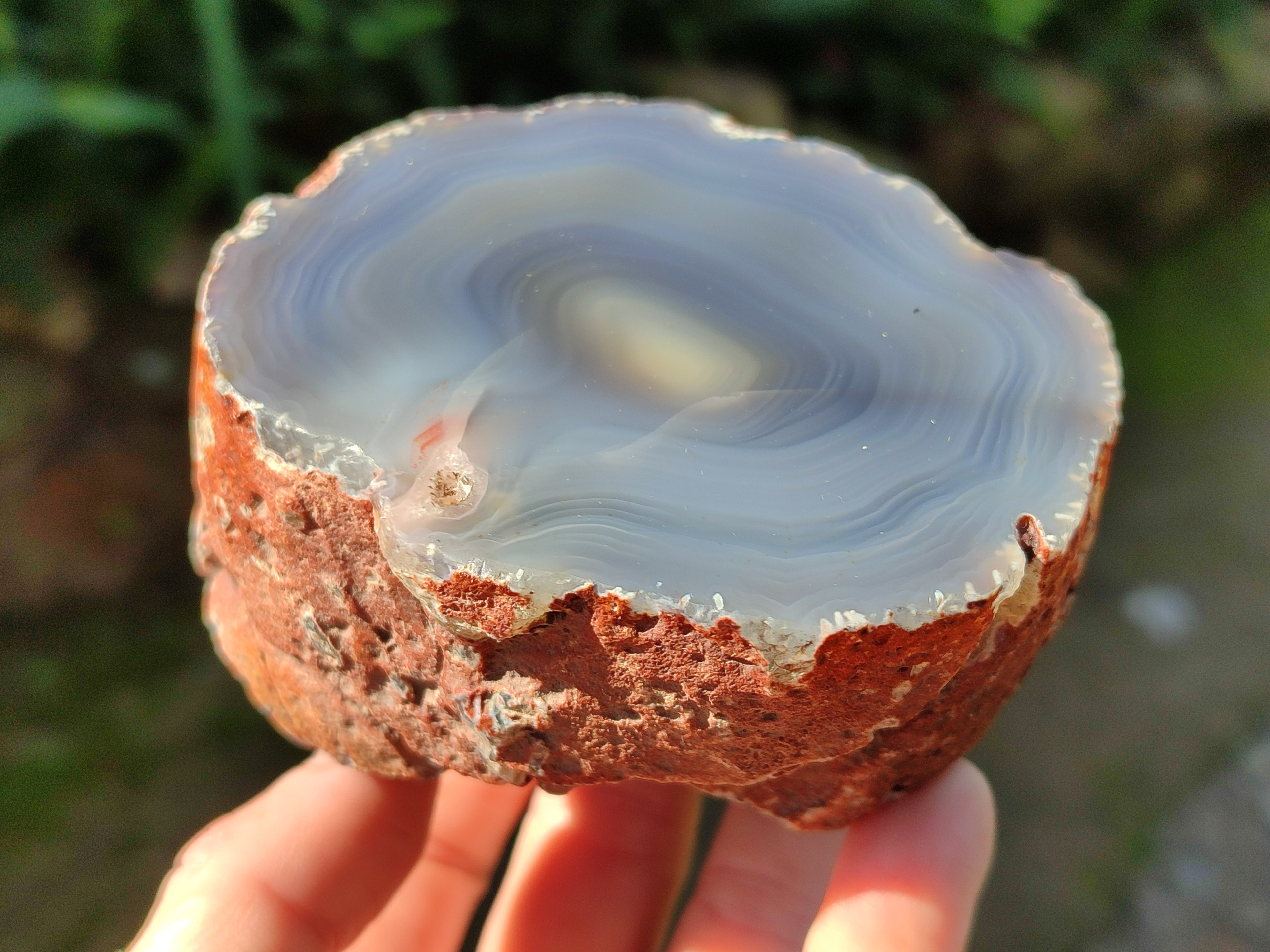 Polished On One Side Red Sashe River Agate Nodules x 6 From Zimbabwe - Toprock Gemstones and Minerals 
