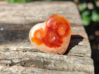 Polished Mini Carnelian Agate "Jewellery" Gemstone Hearts x 20 From Madagascar