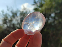 Polished Rose Quartz Palm Stones x 35 From Ambatondrazaka, Madagascar - Toprock Gemstones and Minerals 
