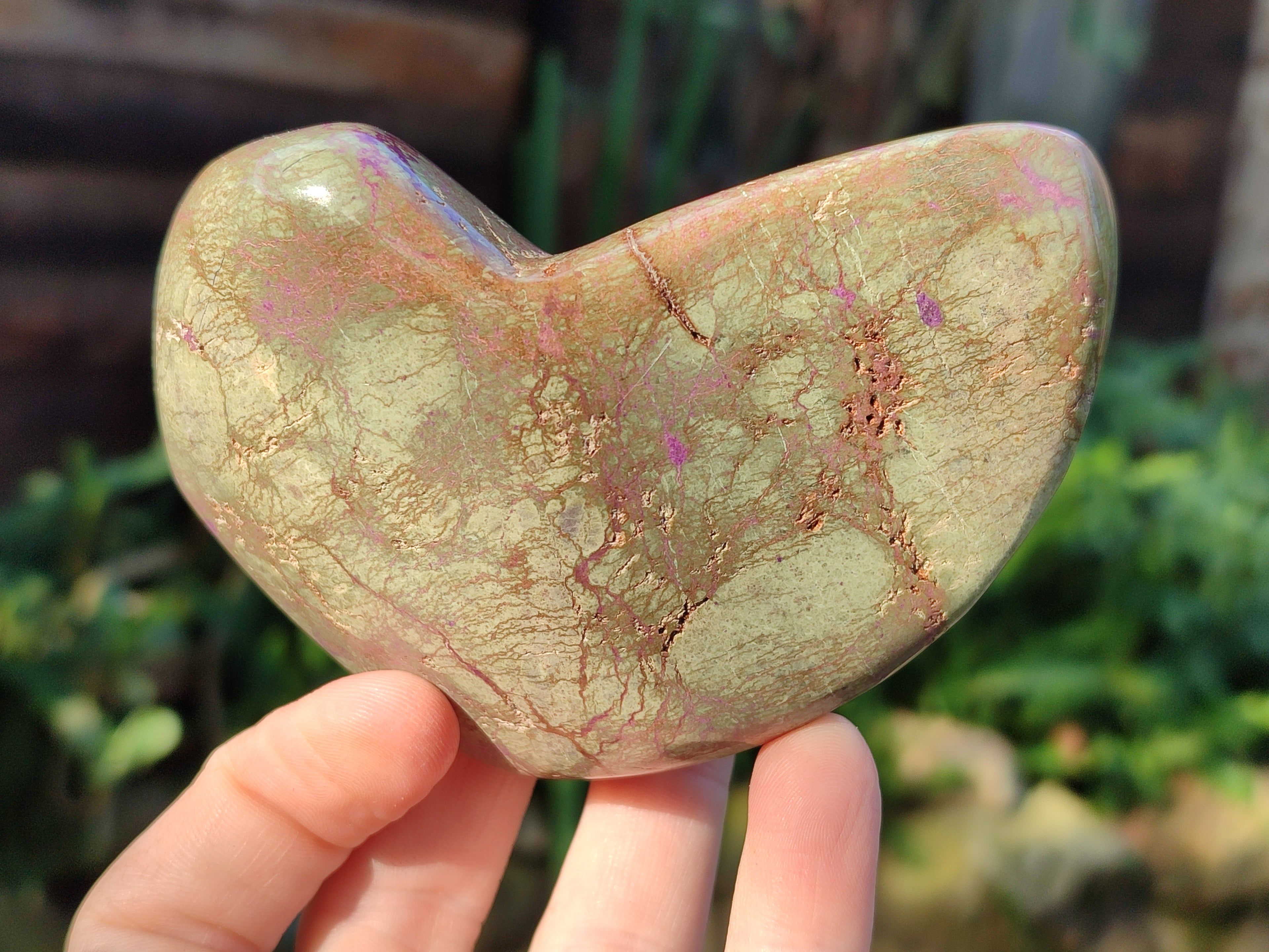 Polished Stichtite Standing Free Forms x 5 From Barberton, South Africa - Toprock Gemstones and Minerals 