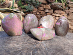Polished Stichtite Standing Free Forms x 5 From Barberton, South Africa - Toprock Gemstones and Minerals 