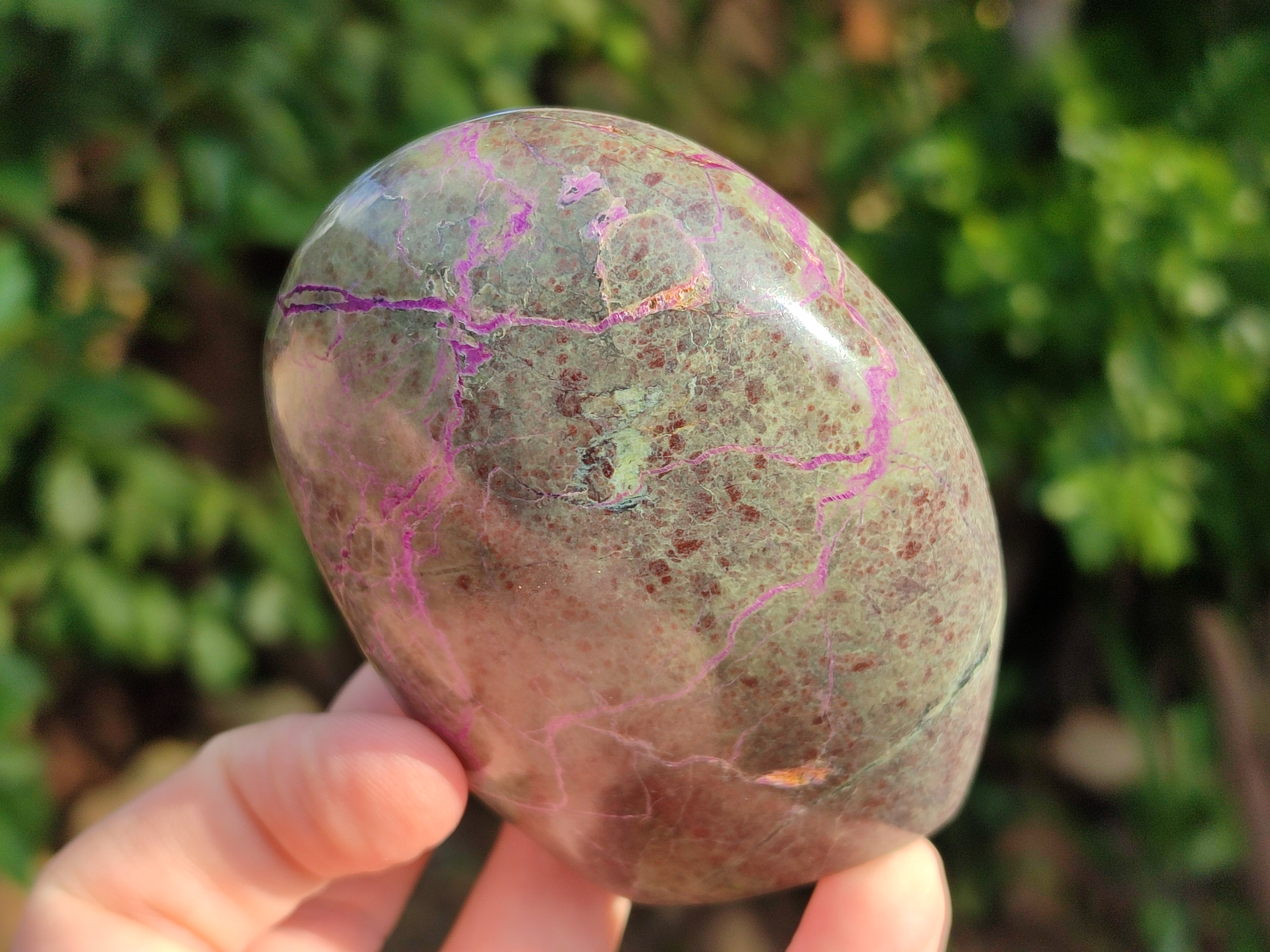 Polished Stichtite Standing Free Forms x 5 From Barberton, South Africa - Toprock Gemstones and Minerals 