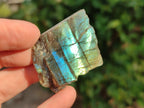 Polished On One Side Labradorite Plates x 35 From Tulear, Madagascar - Toprock Gemstones and Minerals 