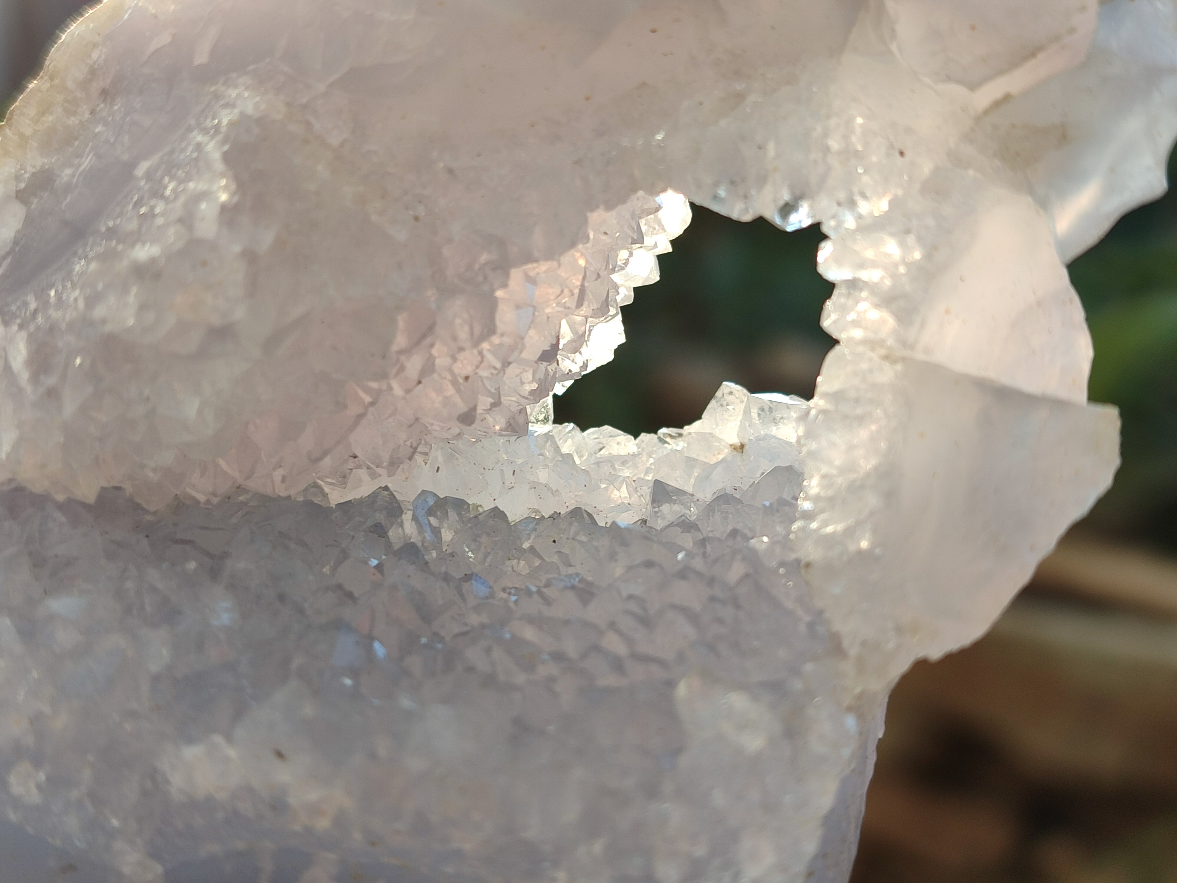 Polished on One Side Etched Blue Lace Chalcedony Geodes x 4 From Nsanje, Malawi - Toprock Gemstones and Minerals 
