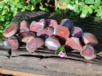 Polished On One Side Red Sashe River Agate Nodules x 20 From Zimbabwe - Toprock Gemstones and Minerals 