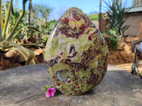 Polished Large Bastite Dragons Blood Stone Standing Free Form x 1 From Tshipise, South Africa - Toprock Gemstones and Minerals 