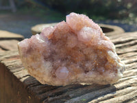 Natural Cactus Flower Amethyst Spirit Quartz Clusters x 5 From South Africa - Toprock Gemstones and Minerals 
