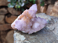 Natural Cactus Flower Amethyst Spirit Quartz Clusters x 5 From South Africa - Toprock Gemstones and Minerals 