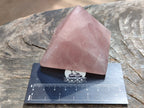 Polished Gemmy Rose Quartz Pyramids x 5 From Madagascar - Toprock Gemstones and Minerals 