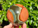 Polished Polychrome Jasper Spheres x 2 From Northwest Coast, Madagascar - Toprock Gemstones and Minerals 