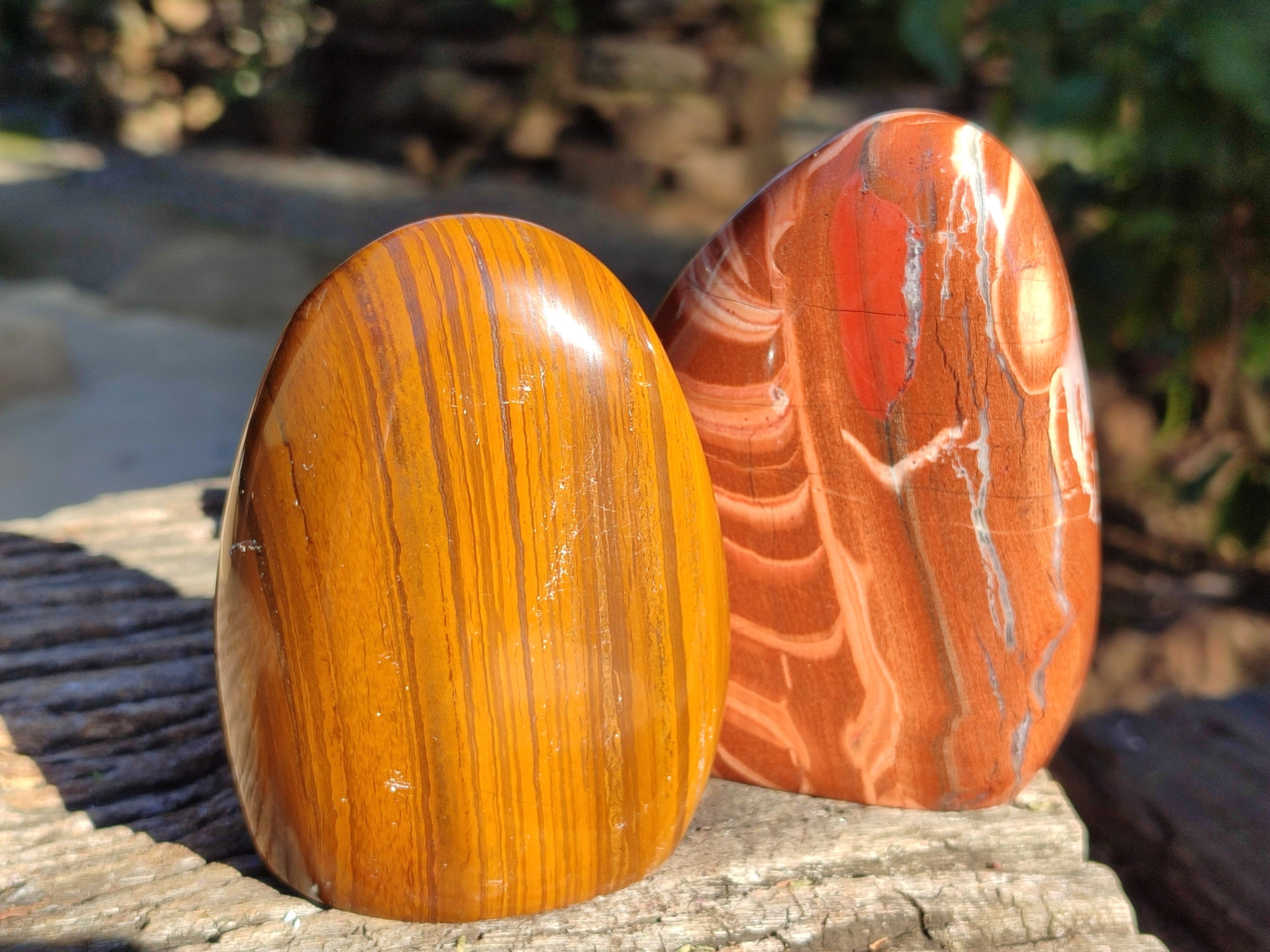 Polished Mixed Jasper Standing Free Forms x 4 - From South Africa - Toprock Gemstones and Minerals 