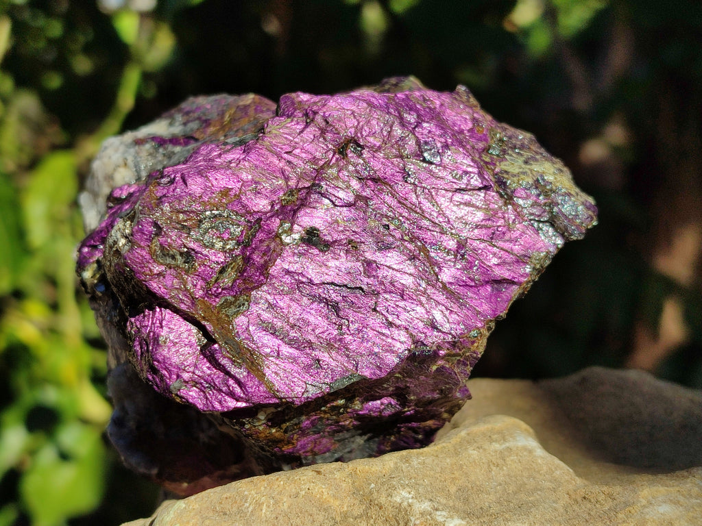 Natural Metallic Purpurite Cobbed Specimens x 3 From Erongo, Namibia - Toprock Gemstones and Minerals 