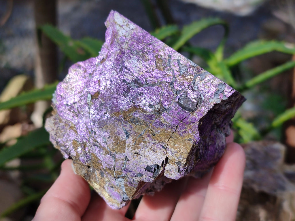 Natural Metallic Purpurite Cobbed Specimens x 3 From Erongo, Namibia - Toprock Gemstones and Minerals 