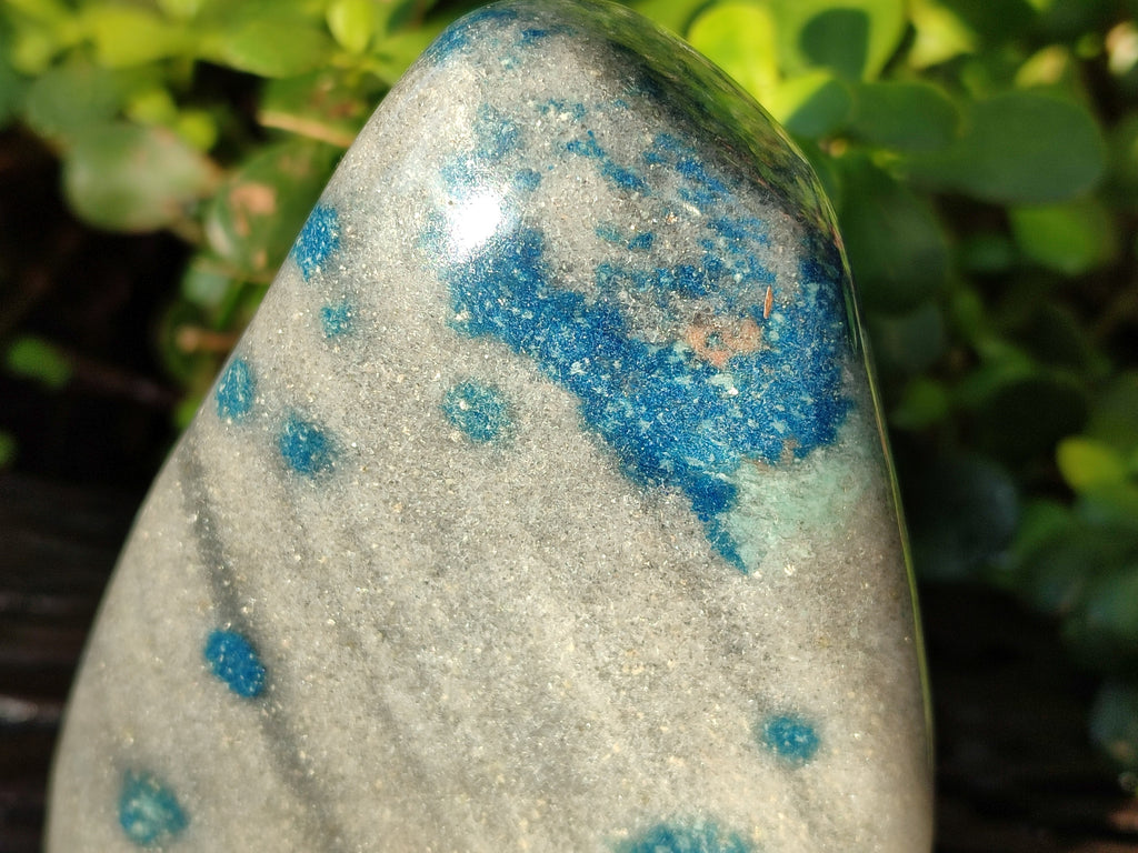 Polished Blue Spinel Spotted Standing Free Form x 1 From Madagascar - Toprock Gemstones and Minerals 