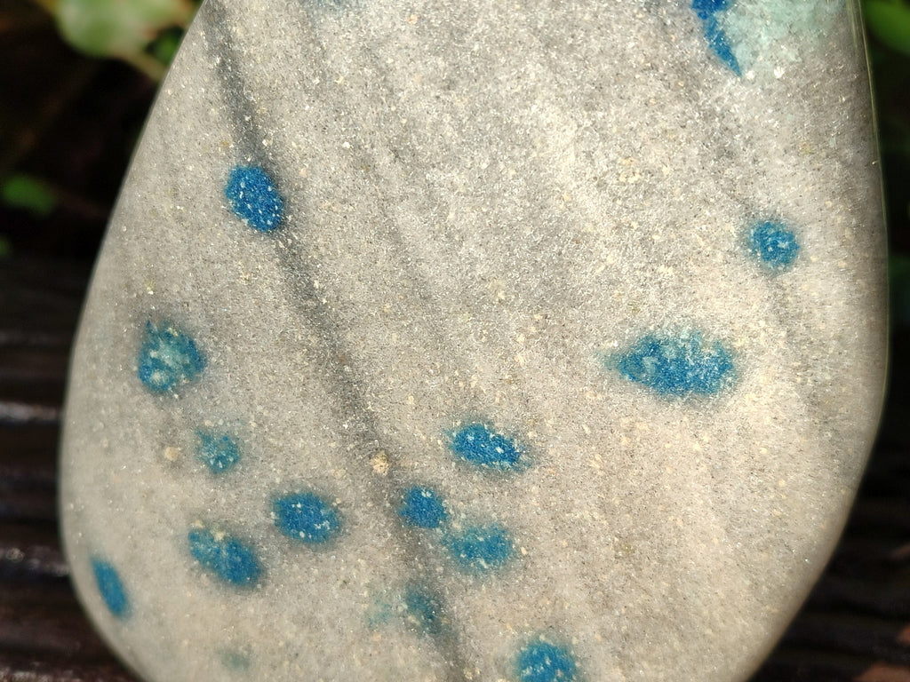 Polished Blue Spinel Spotted Standing Free Form x 1 From Madagascar - Toprock Gemstones and Minerals 