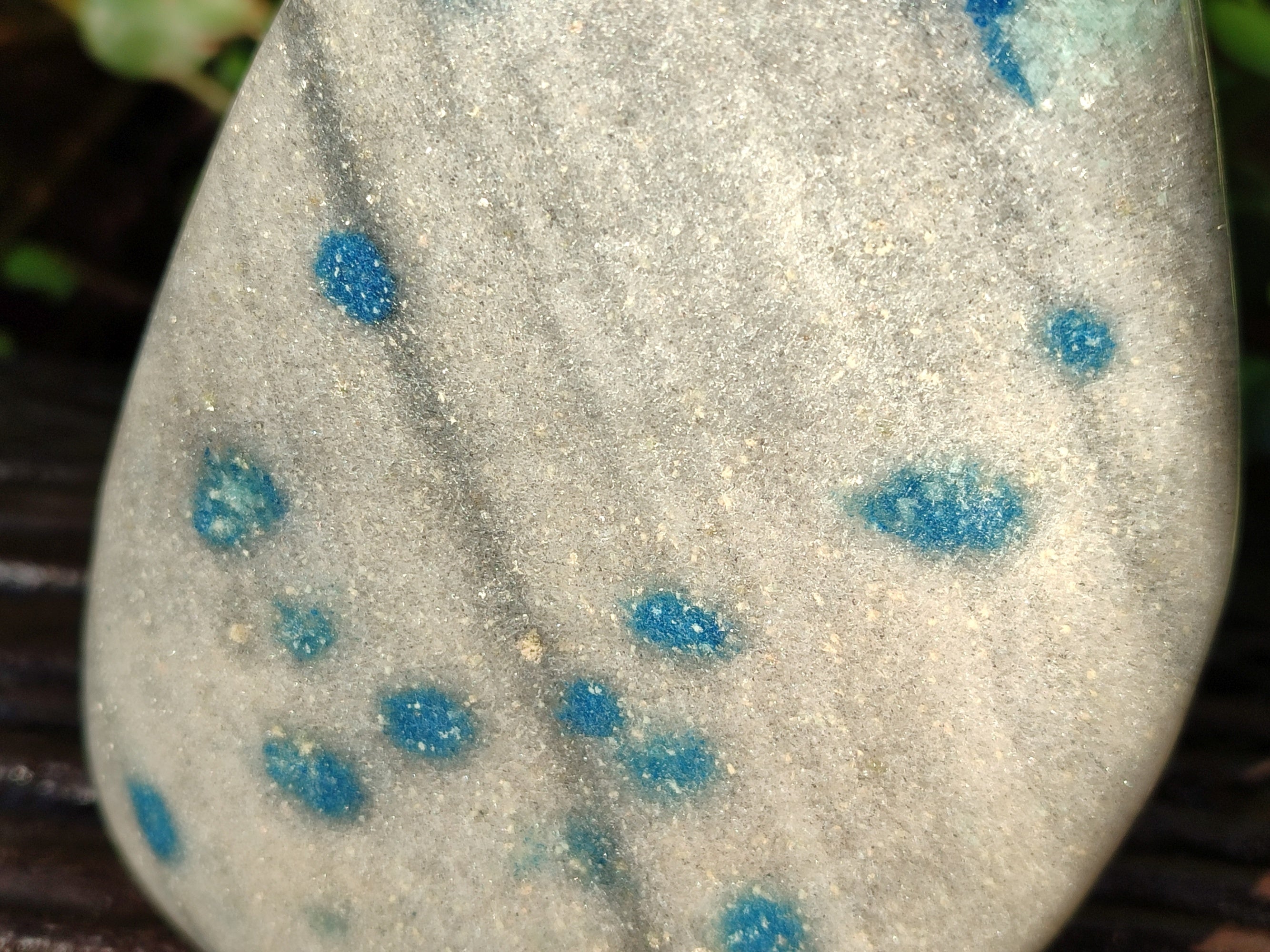 Polished Blue Spinel Spotted Standing Free Form x 1 From Madagascar - Toprock Gemstones and Minerals 