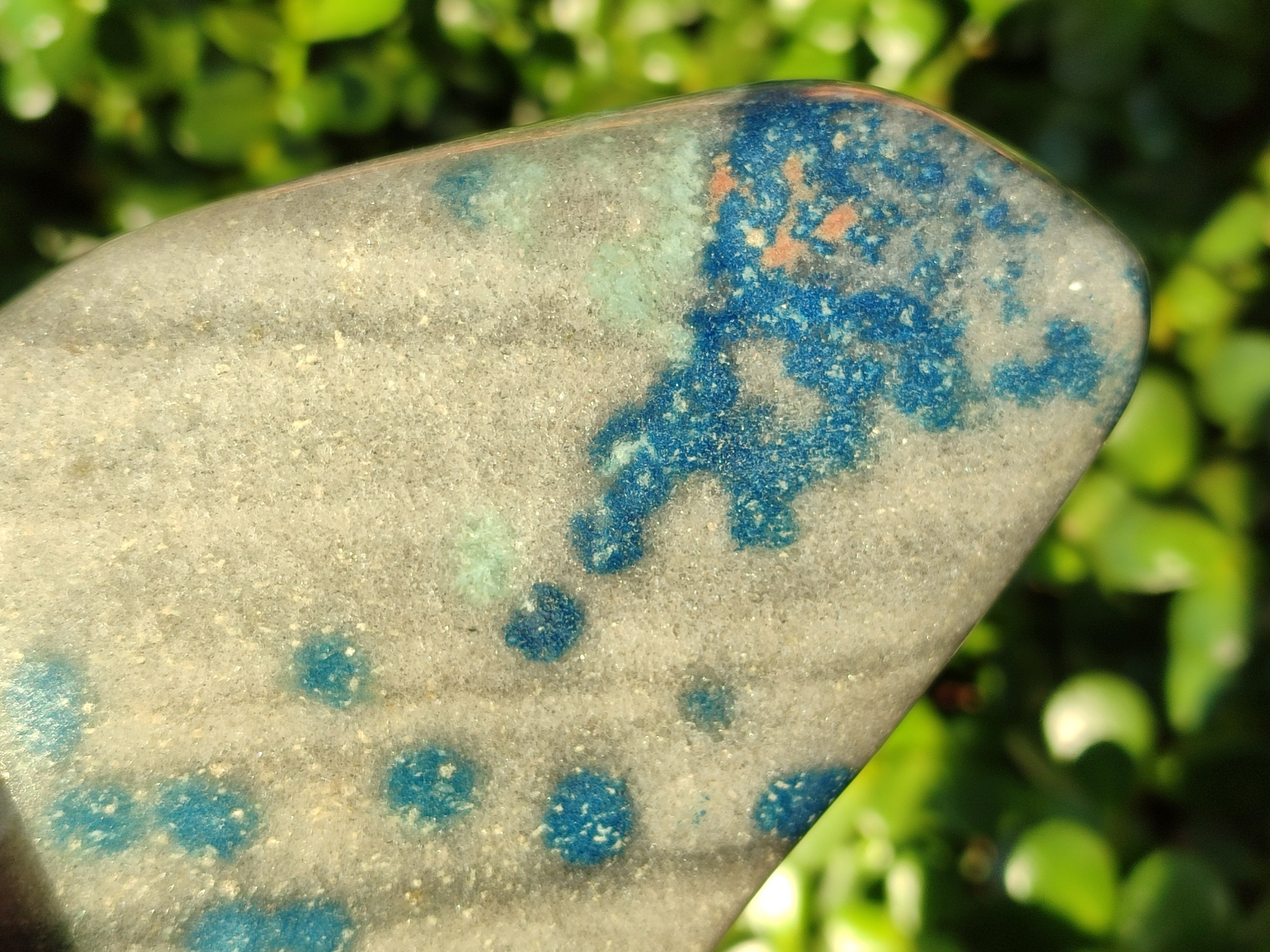 Polished Blue Spinel Spotted Standing Free Form x 1 From Madagascar - Toprock Gemstones and Minerals 