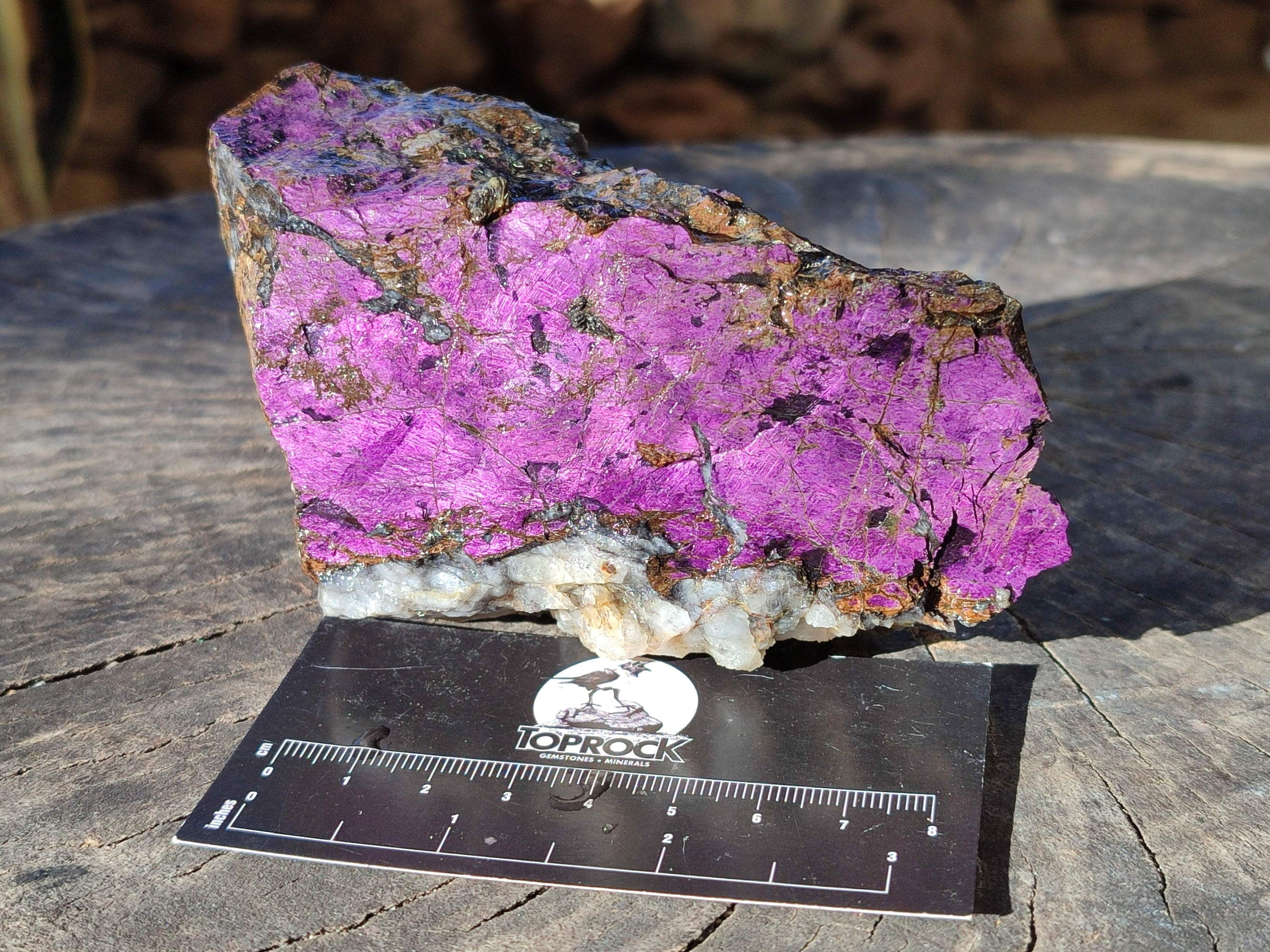 Natural Metallic Purpurite Cobbed Specimens x 6 From Erongo, Namibia - Toprock Gemstones and Minerals 