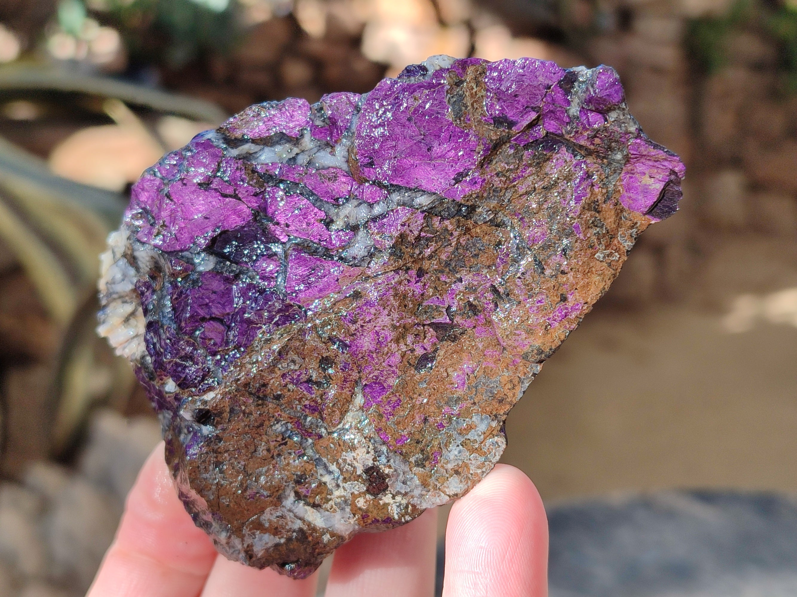 Natural Metallic Purpurite Cobbed Specimens x 6 From Erongo, Namibia - Toprock Gemstones and Minerals 