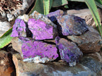 Natural Metallic Purpurite Cobbed Specimens x 6 From Erongo, Namibia - Toprock Gemstones and Minerals 