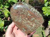 Polished Rare Eclogite Garnet Standing Free Form x 1 From Northern Cape, South Africa - Toprock Gemstones and Minerals 