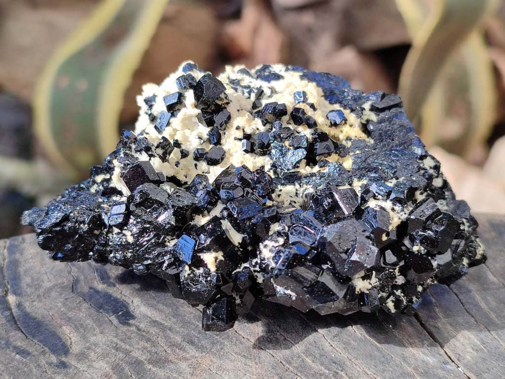 Natural Schorl Black Tourmaline on Orthoclase Matrix with Hyalite Opal x 4 From Erongo, Namibia - Toprock Gemstones and Minerals 