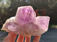 Natural Jacaranda Amethyst Quartz Cluster x 3 From Mumbwa, Zambia - Toprock Gemstones and Minerals 