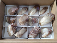 Natural Red Hematoid Quartz Clusters x 12 From Karoi, Zimbabwe