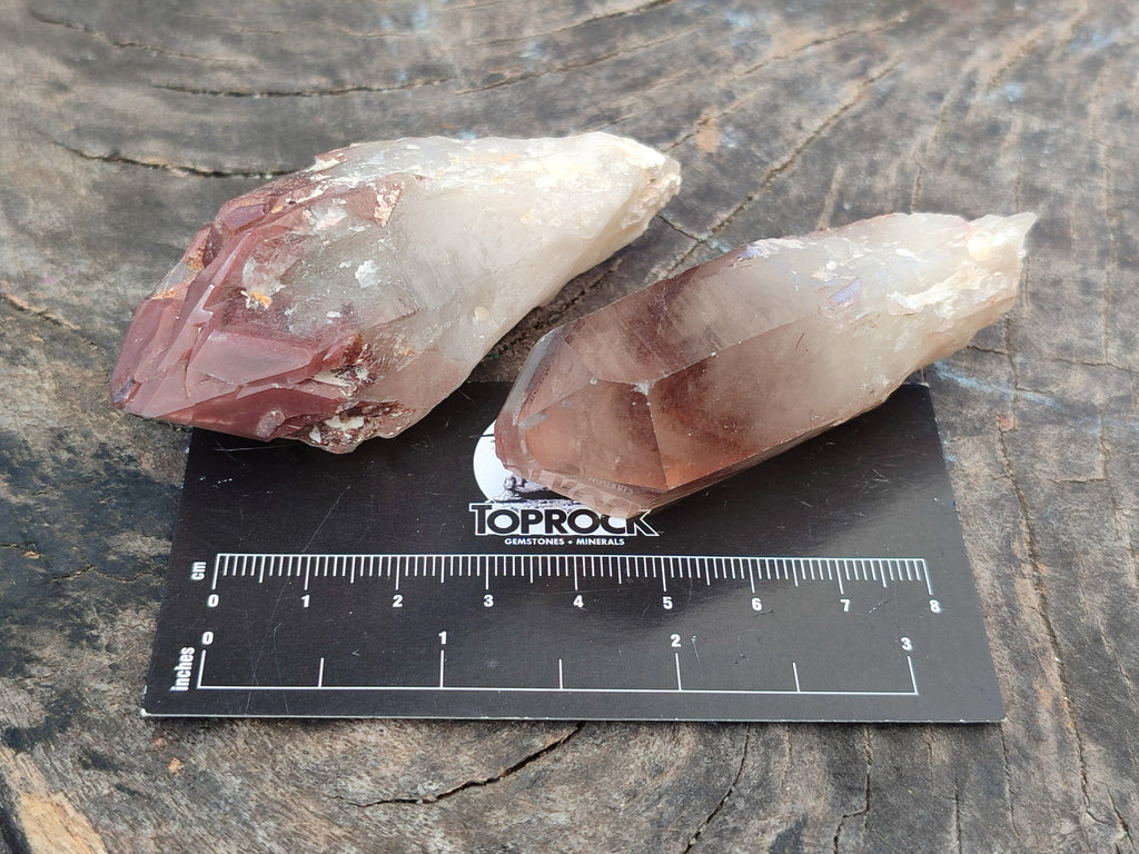 Natural Red Hematoid Quartz Clusters x 12 From Karoi, Zimbabwe - Toprock Gemstones and Minerals 