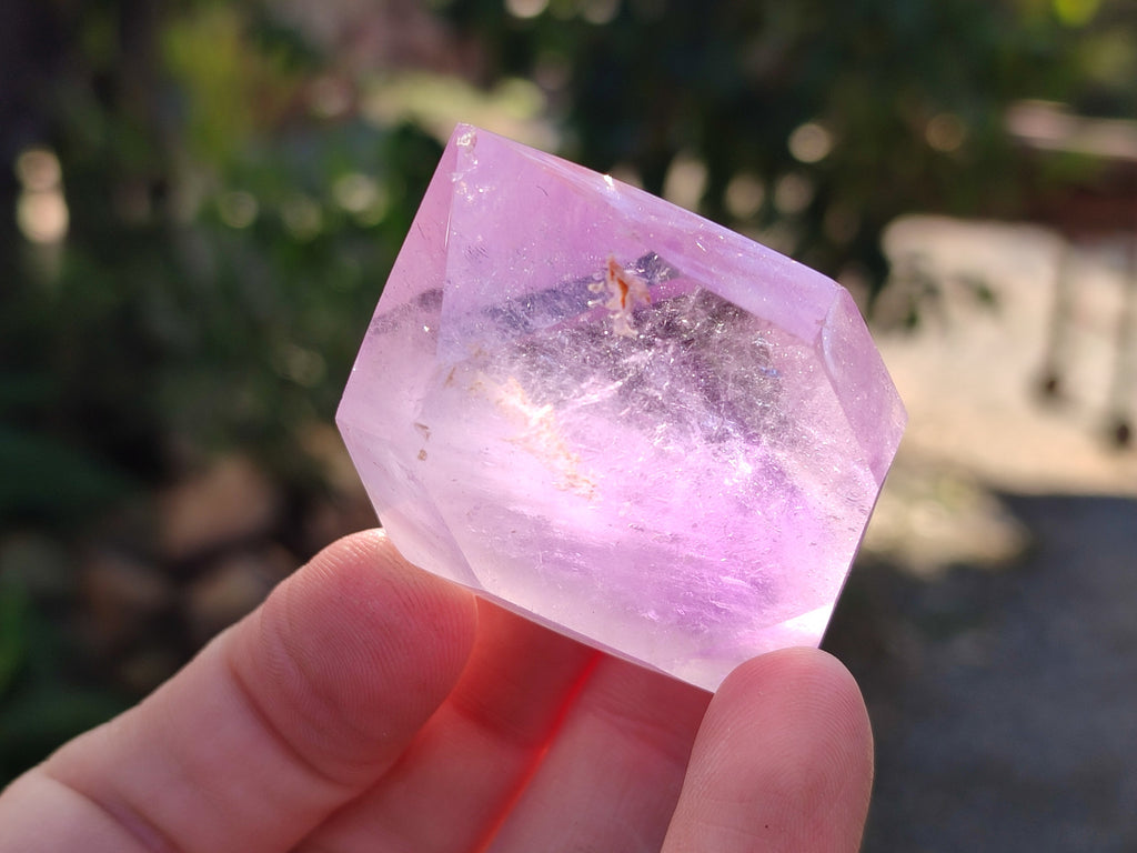 Polished Smokey Window Amethyst Quartz Points x 15 From Akansobe, Madagascar - Toprock Gemstones and Minerals 