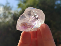Polished Smokey Window Amethyst Quartz Points x 15 From Akansobe, Madagascar