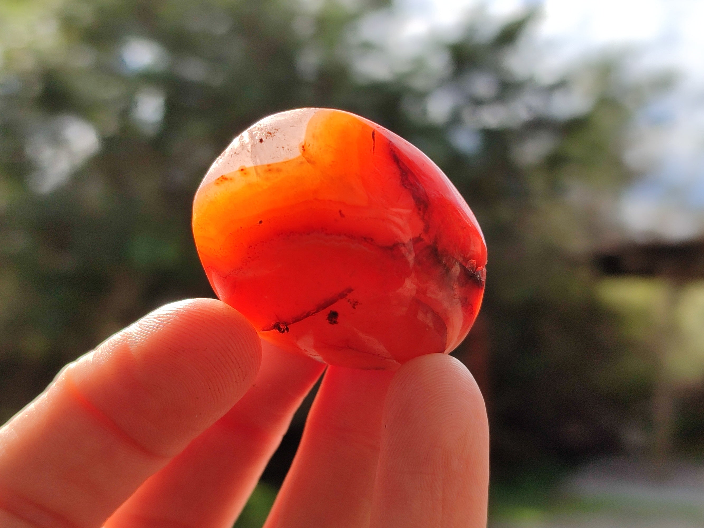 Polished Small Carnelian Agate "Jewellery" Palm Stones x 49 From Madagascar - Toprock Gemstones and Minerals 