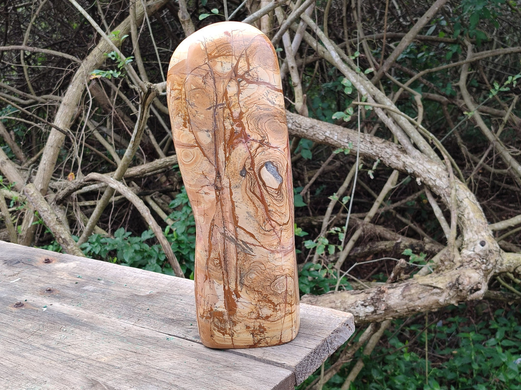 Polished Large Picture Stone Jasper Standing Free Form x 1 From Ais-Ais, Namibia - Toprock Gemstones and Minerals 