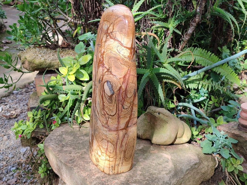 Polished Large Picture Stone Jasper Standing Free Form x 1 From Ais-Ais, Namibia - Toprock Gemstones and Minerals 