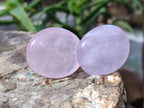 Polished Rose Quartz Palm Stones x 35 From Ambatondrazaka, Madagascar - Toprock Gemstones and Minerals 