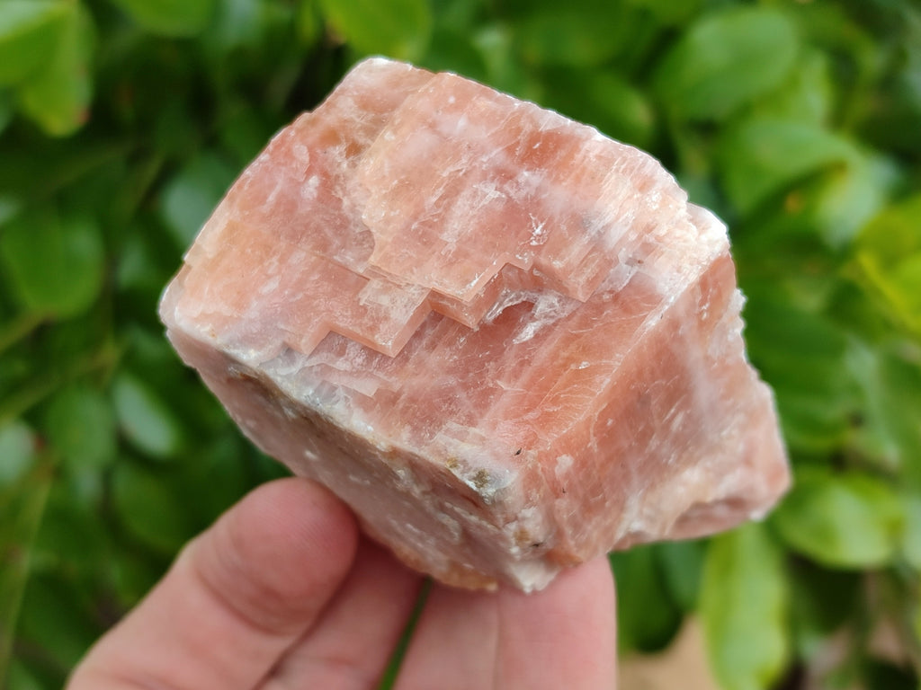 Natural Rhombohedral Sunset Orange Calcite Specimens x 12 From Spitzkop, Namibia - Toprock Gemstones and Minerals 