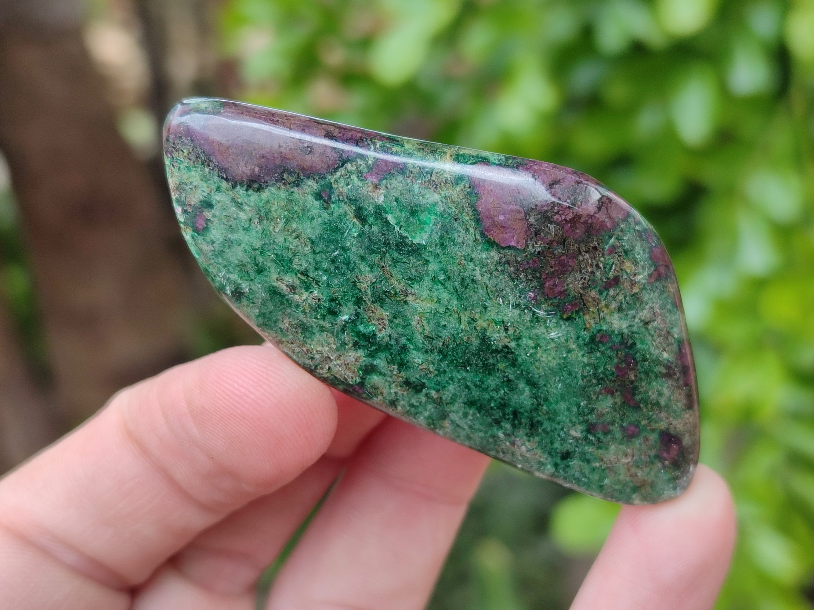 Polished Ruby Corundum In Chrome Verdite Free Forms x 4 From Zimbabwe - Toprock Gemstones and Minerals 