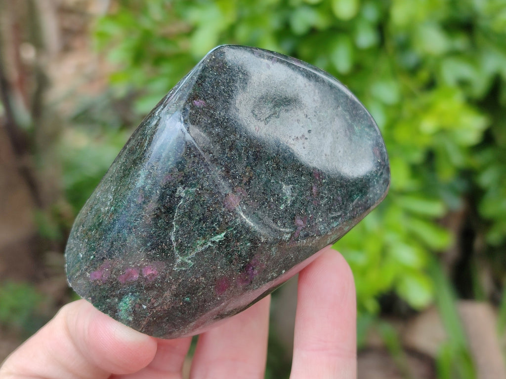 Polished Ruby Corundum In Chrome Verdite Free Forms x 4 From Zimbabwe - Toprock Gemstones and Minerals 