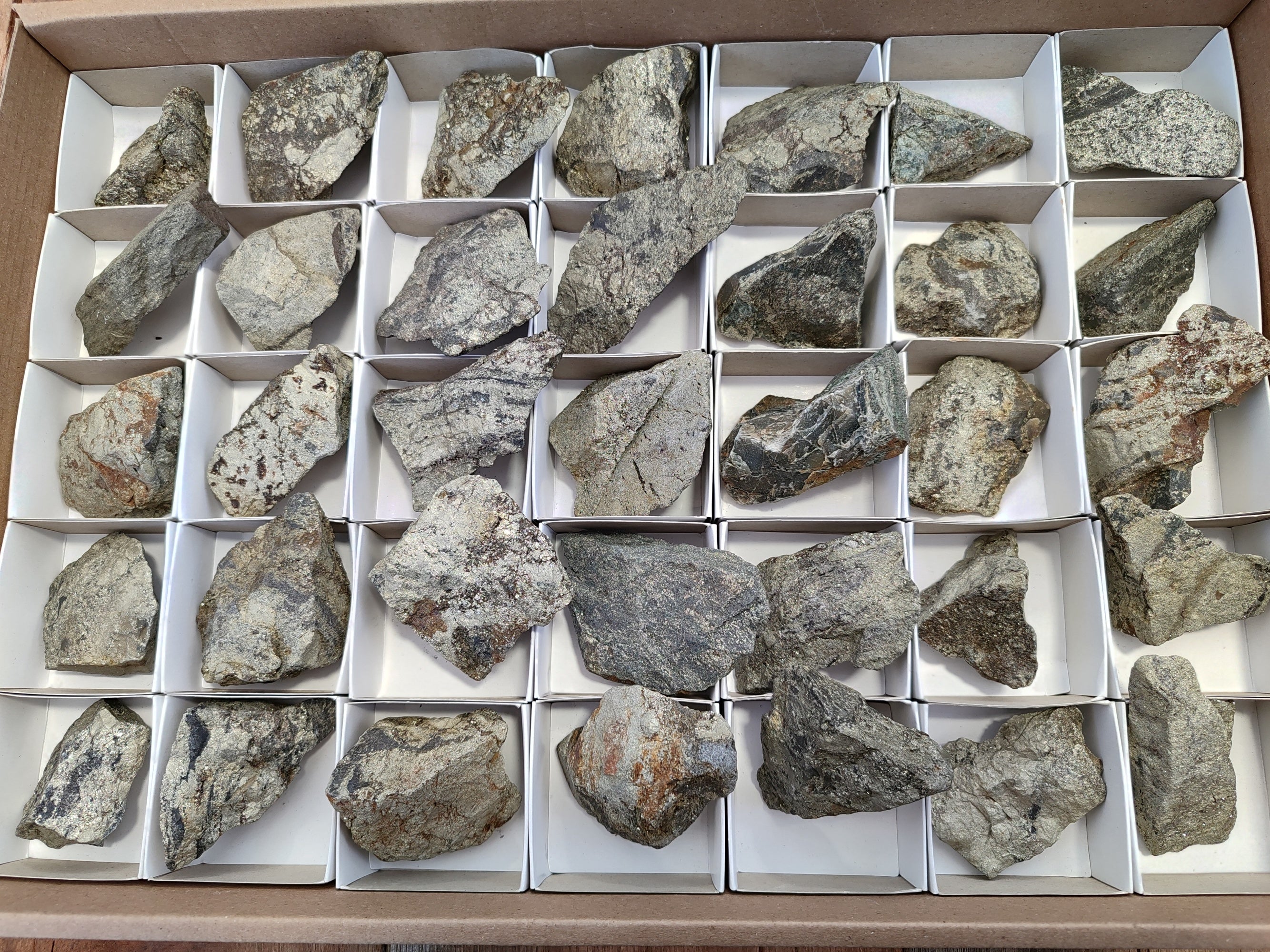 Natural Rare Pharaoh Stone Pyrite Cobbed Specimens x 35 From Iron Duke Mine, Zimbabwe - Toprock Gemstones and Minerals 