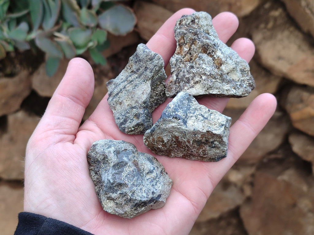 Natural Rare Pharaoh Stone Pyrite Cobbed Specimens x 35 From Iron Duke Mine, Zimbabwe - Toprock Gemstones and Minerals 