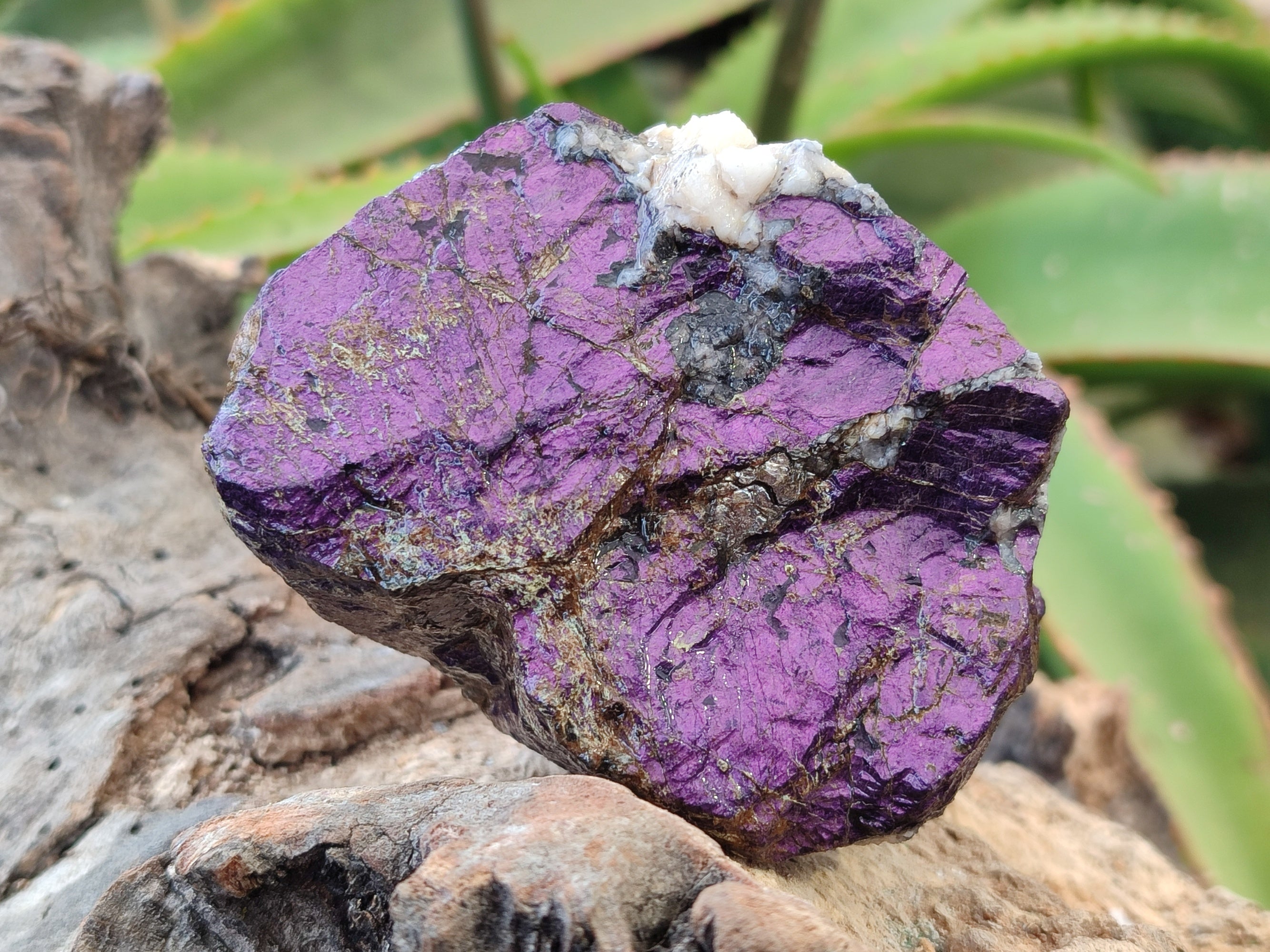 Natural Metallic Purpurite Cobbed Specimens x 4 From Erongo, Namibia - Toprock Gemstones and Minerals 