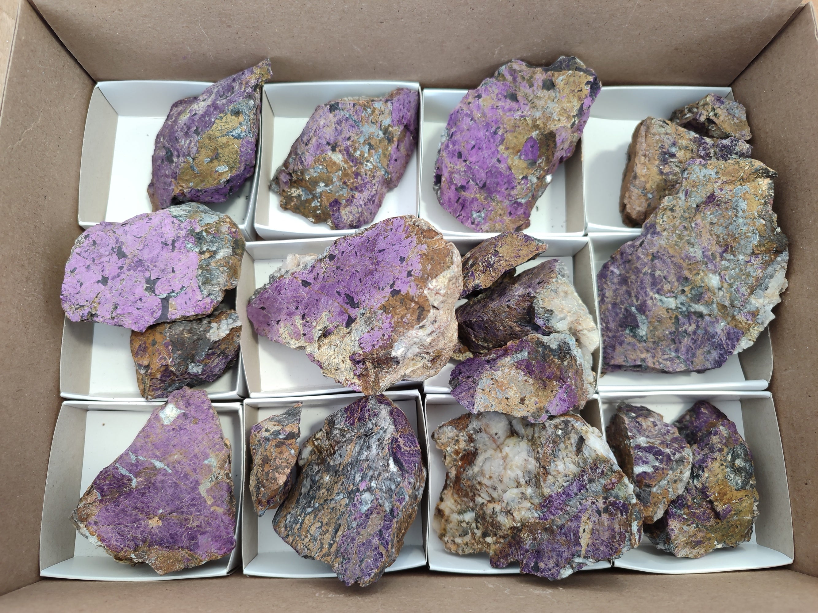 Natural Metallic Purpurite Cobbed Specimens x 17 From Erongo, Namibia - Toprock Gemstones and Minerals 