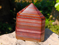 Polished Banded Tiger Iron Points x 2 From South Africa - Toprock Gemstones and Minerals 