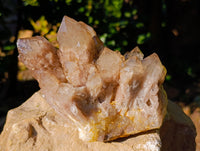 Natural Smokey Phantom Quartz Cluster x 1 From Luena, Congo - Toprock Gemstones and Minerals 