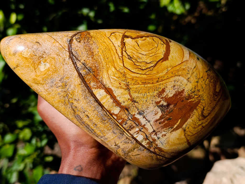 Polished Picture Stone Jasper Standing Free Form x 1 From Ais-Ais, Namibia - Toprock Gemstones and Minerals 