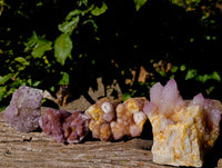 Natural Mixed Spirit Quartz Clusters x 4 From Boekenhouthoek, South Africa